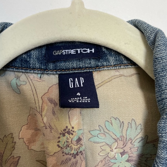 Vintage GAP Denim Fitted Blazer - Picture 2 of 3